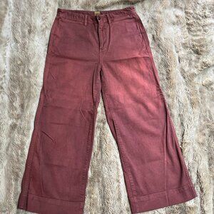 Gap Sz. 10 High Rise Wide-Leg Cropped Trouser (Custom Dyed!)